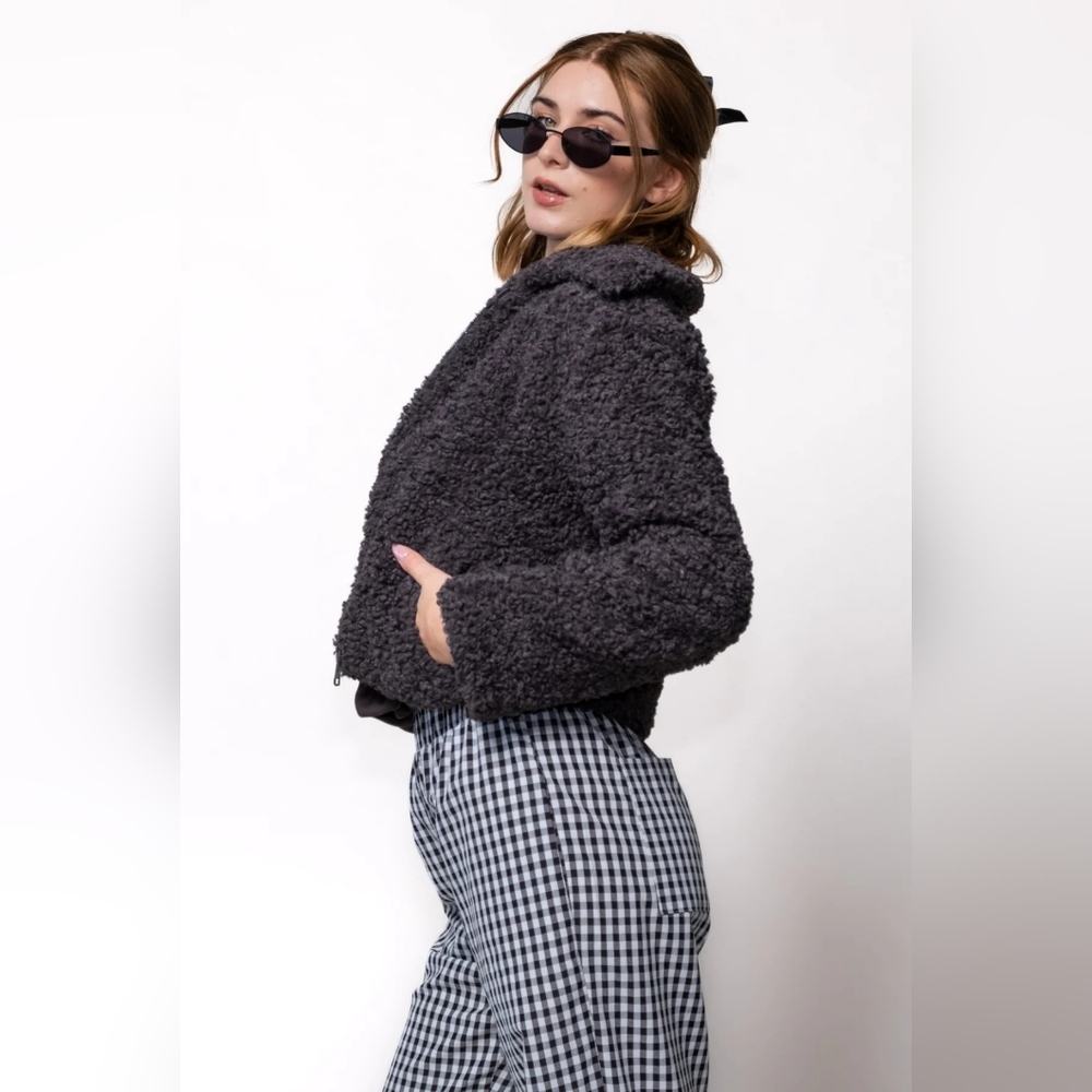 ASOS size 2 shearling coat
